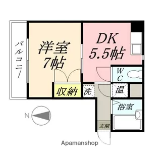 第一天瀬ビル【8階】の間取り