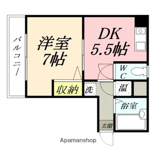 第一天瀬ビル【4階】の間取り