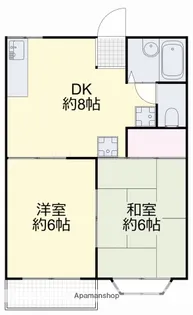 パレス浜野【2階】の間取り