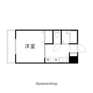 ブルーメ万倍【203号室】の間取り