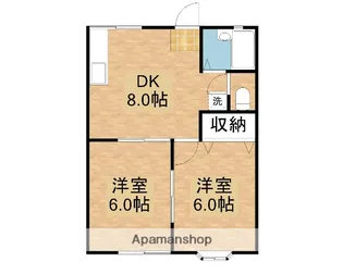 エトワール東岡山【1階】の間取り
