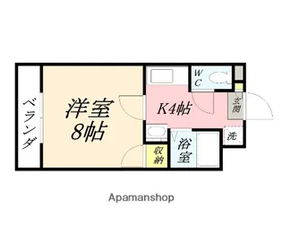 カレン下中野【4階】の間取り
