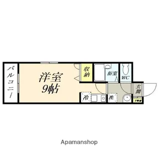 プランドール内山下【7階】の間取り