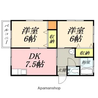 エムズコート妹尾【2階】の間取り