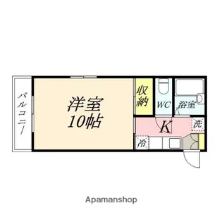 セントフォレスト下中野A【4階】の間取り