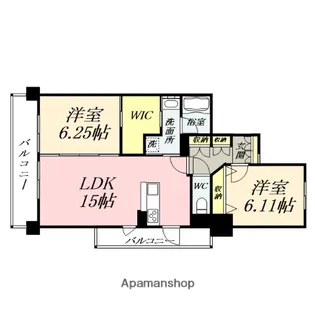 カサ・セグーラ幸町【8階】の間取り