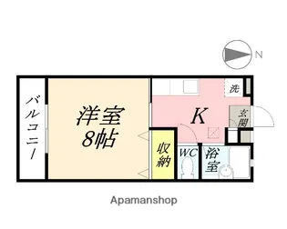 ジュネスEMMA【105号室】の間取り