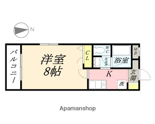 アージュ伊島【302号室】の間取り