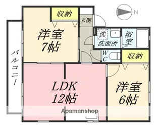 ファミールのざき【2階】の間取り