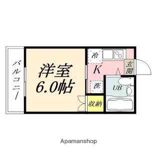 プレアール原尾島【203号室】の間取り