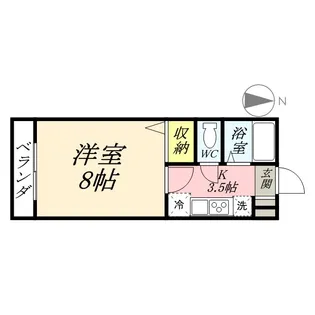 コーポ雅Ⅱ【3階】の間取り