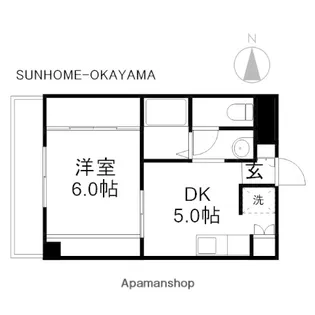 樹宝マンション【3階】の間取り