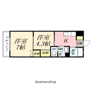 リファーマンションナオイ【503号室】の間取り