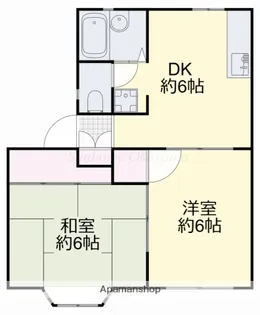 ニューハウンF【101号室】の間取り