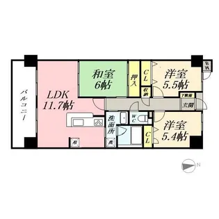 アルファステイツ原尾島【6階】の間取り