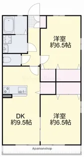 エアフォルクⅡ【2階】の間取り