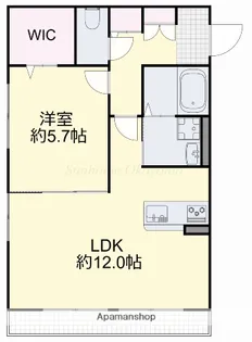 フレシール【102号室】の間取り
