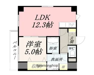 OWLSTYLE KANDACHO【4階】の間取り