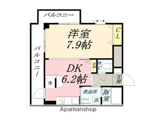 ラフィーネ大供【2階】の間取り