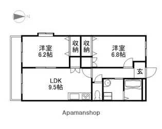 ビエンベニード【3階】の間取り