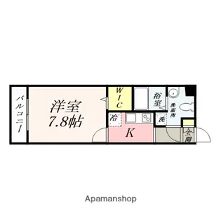 WILLDO岡山駅西口【804号室】の間取り