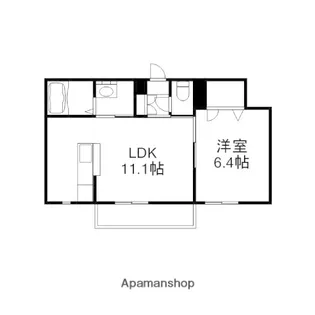 ソレイユコート新保【3階】の間取り