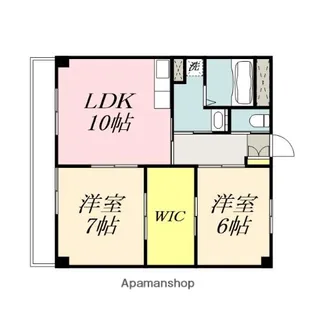 ハアラン御南【4階】の間取り