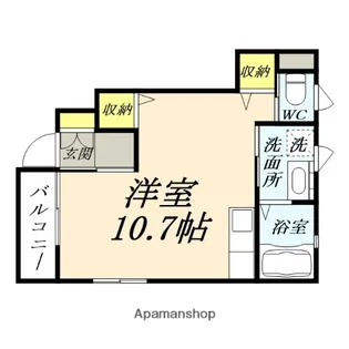 ハーモニー東山【101号室】の間取り