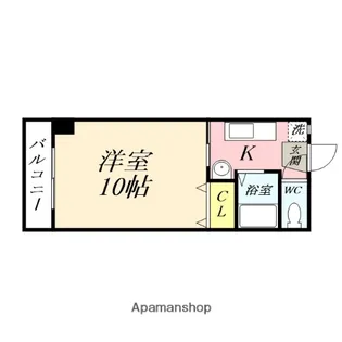 アジュール下中野【711号室】の間取り