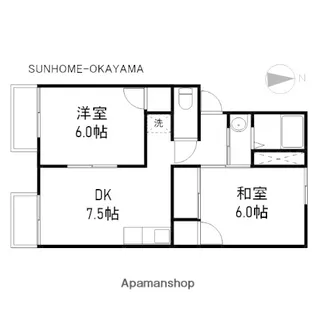 ファミール当新田【1階】の間取り