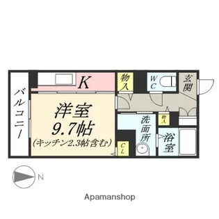 エルミタージュ【3階】の間取り