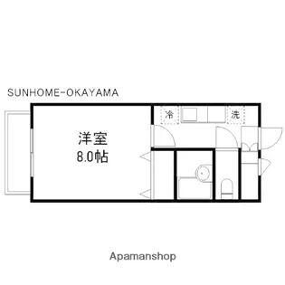 グランベルデ大和町【406号室】の間取り