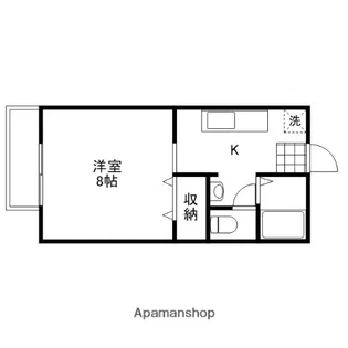 後神ハイツ【101号室】の間取り