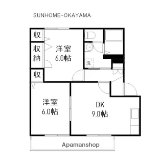 バリュージュ21 B棟【102号室】の間取り