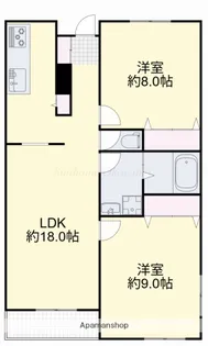 ライズガーデン参番館【1階】の間取り