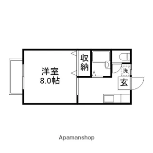 メゾン学南4号棟【1階】の間取り
