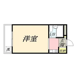 アルファ清心町Ⅰ【206号室】の間取り