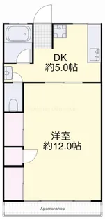 ヴィラ浜【202号室】の間取り