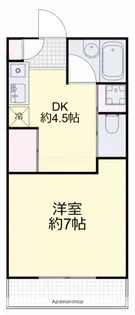 パーティアム津高【1階】の間取り