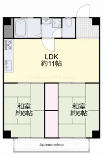 坂本マンション【302号室】の間取り