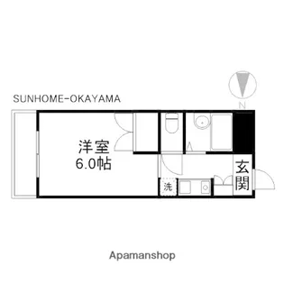 グランディール門田屋敷【310号室】の間取り