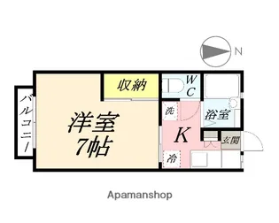プリエール新屋敷【1階】の間取り