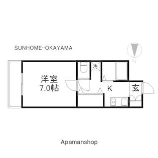 シャンティ青江【2階】の間取り