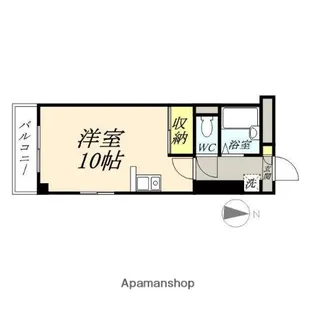 ラ・リュ奉還町【211号室】の間取り