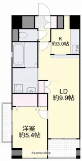 クレストシティ中井町【8階】の間取り