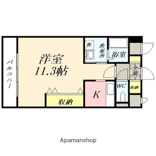 クレストシティ中井町【8階】の間取り
