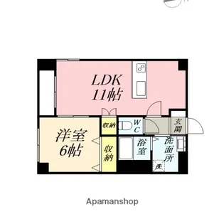 フラットT&T【302号室】の間取り