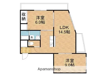 P&I伊島西ハイツ【1階】の間取り