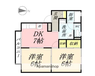 プレジールSANYO C棟【2階】の間取り