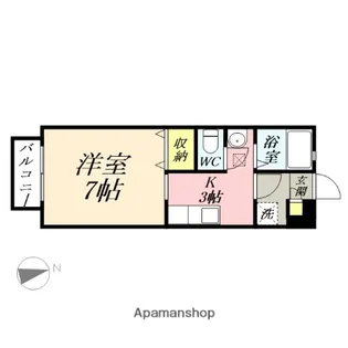 アルエット国富【2階】の間取り